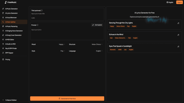 Freemusic AI featured image