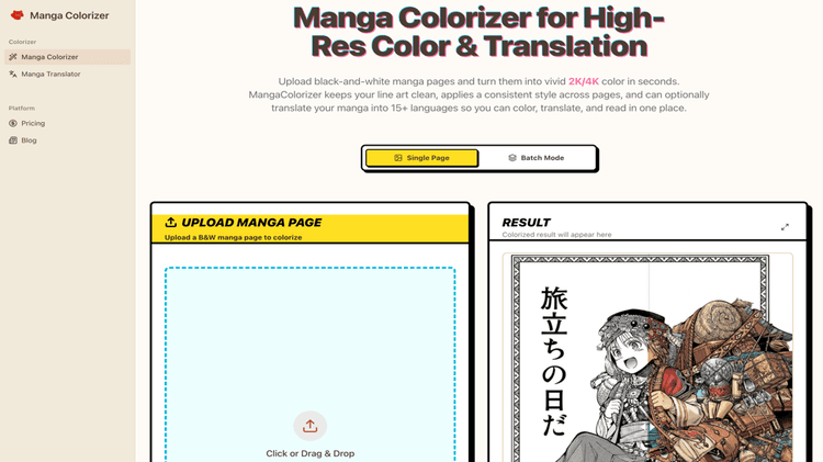 Manga Colorizer featured image