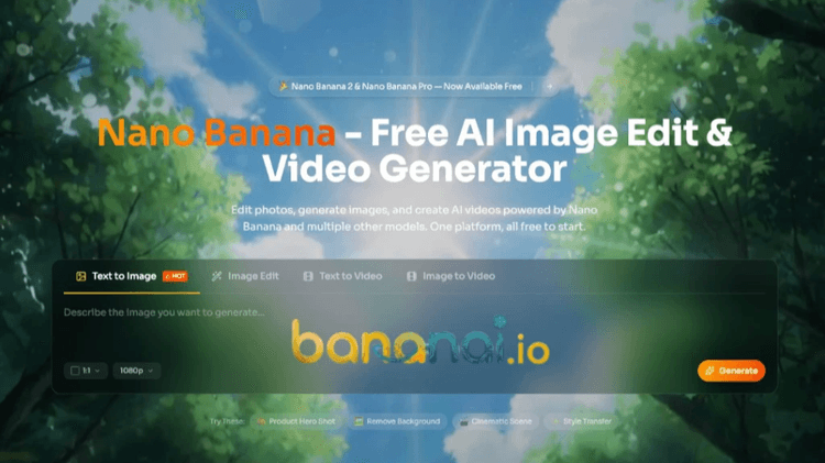 free nano banana online featured image