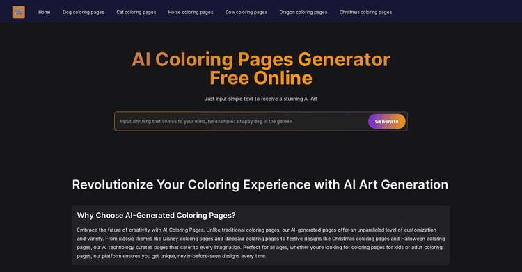 AI Coloring Pages featured image