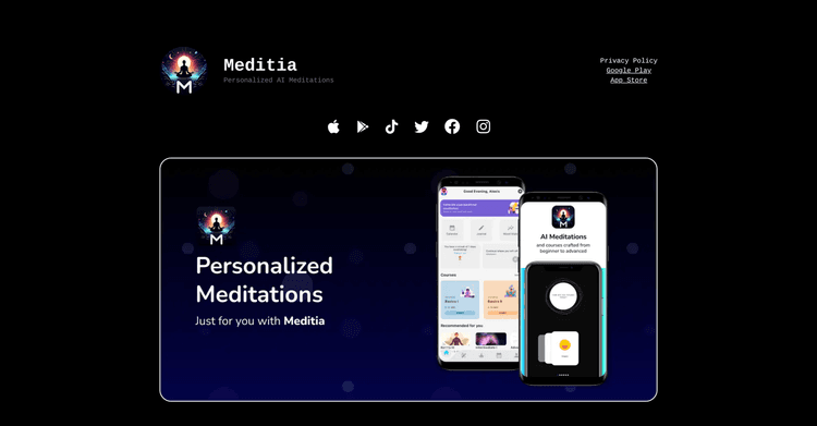 Meditia App featured image