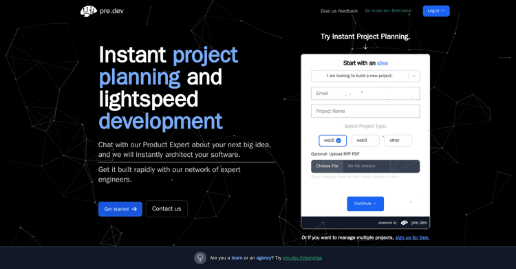 Pre.dev featured image