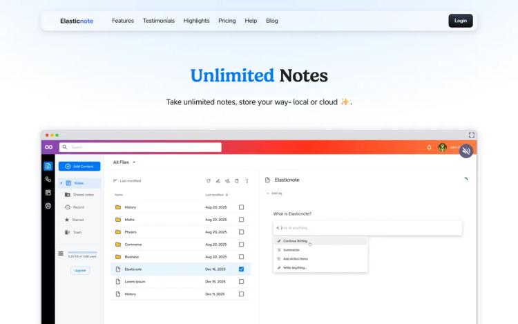 Elasticnote featured image