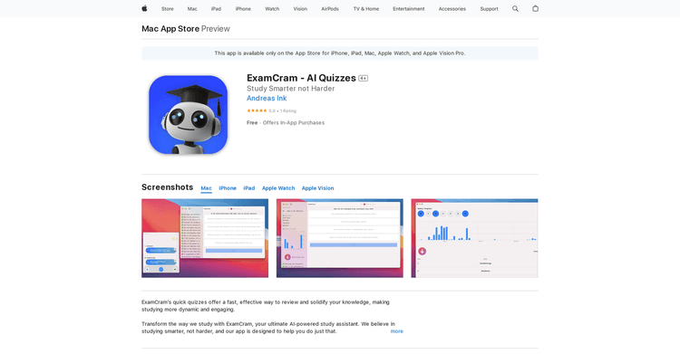 ExamCram - AI Quizzes featured image
