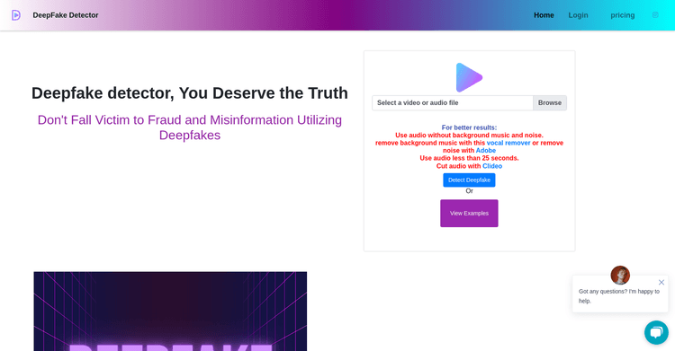 Deepfake Detector featured image