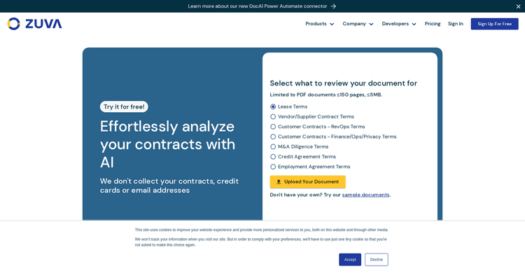 Zuva Contracts AI featured image
