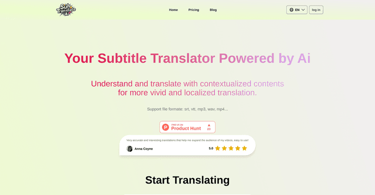 Sub Translate AI featured image