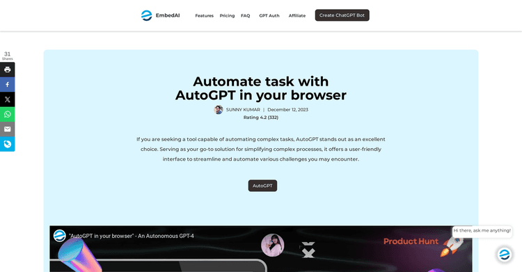 AutoGPT featured image