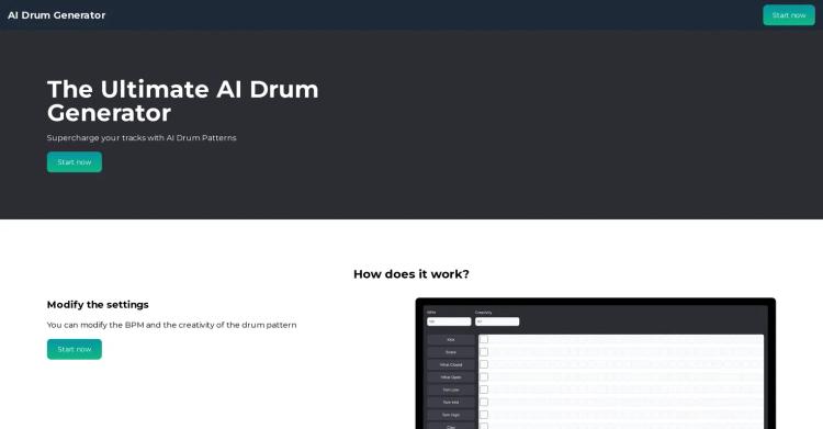AI Drum Generator featured image