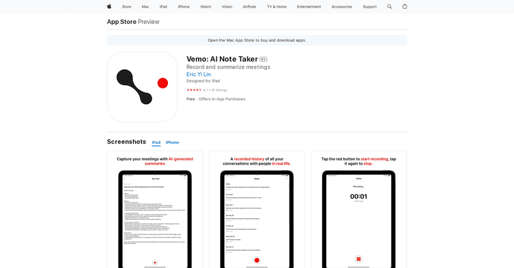 Vemo: AI Note Taker featured image