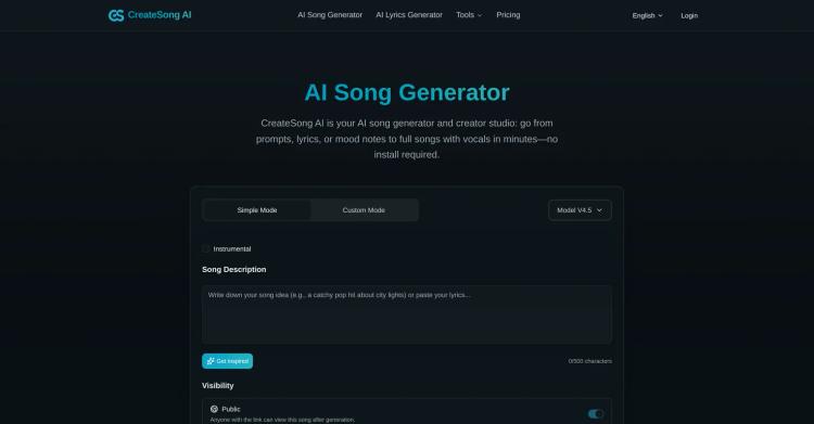 CreateSong AI featured image