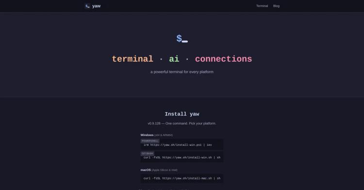 Yaw Terminal featured image