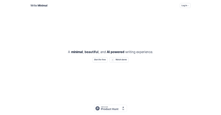 Write Minimal featured image