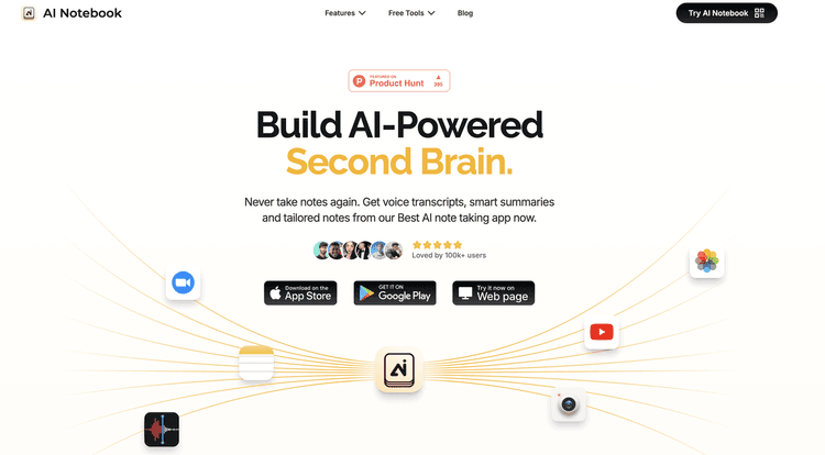 AI Notebook App featured image