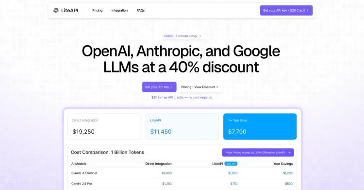 LiteAPI featured image