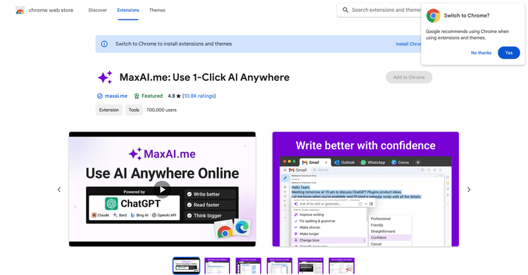 MaxAI.me featured image