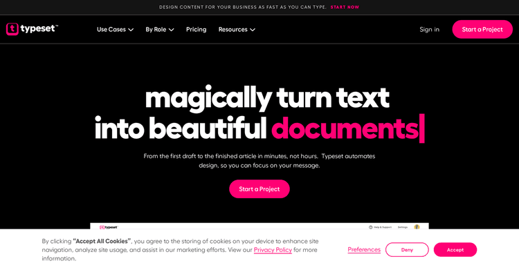 Typeset featured image