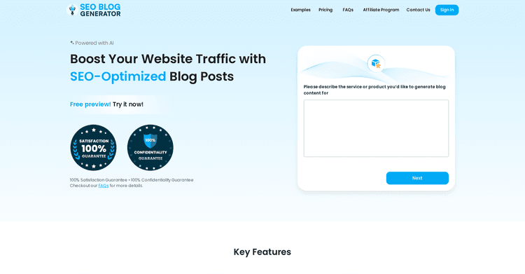 SEO Blog Generator featured image