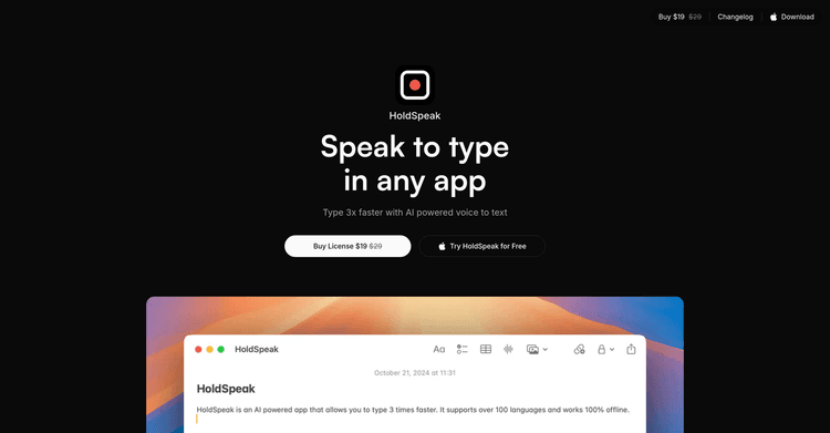 HoldSpeak featured image