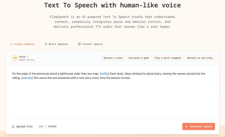 FlowSpeech featured image