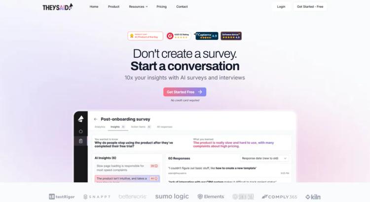 TheySaid featured image