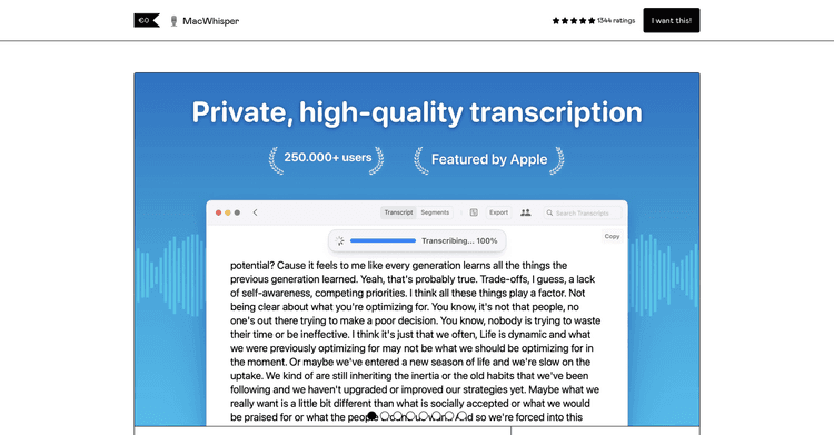 MacWhisper featured image