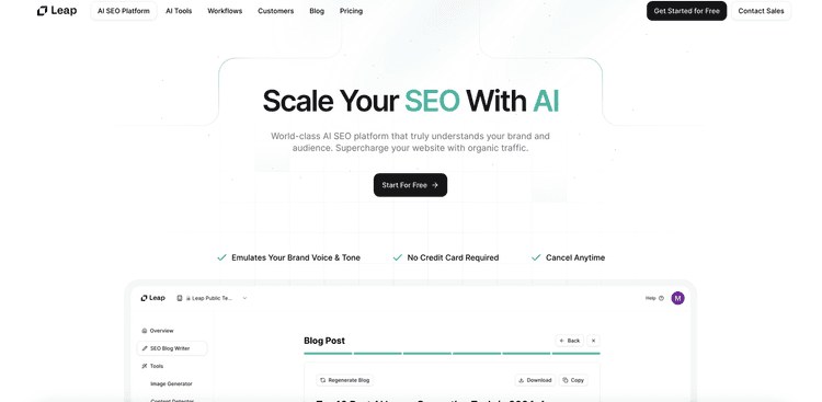 AI SEO by Leap featured image