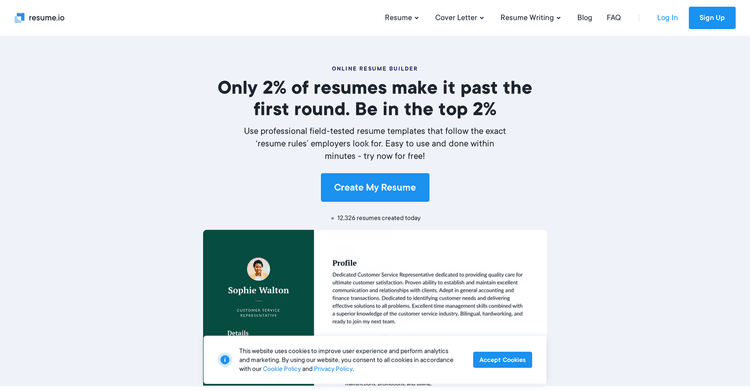 Resume.io featured image