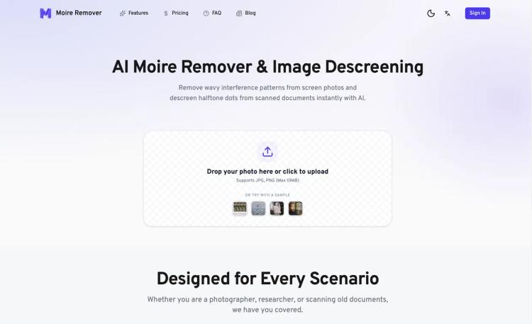 AI Moire Remover featured image
