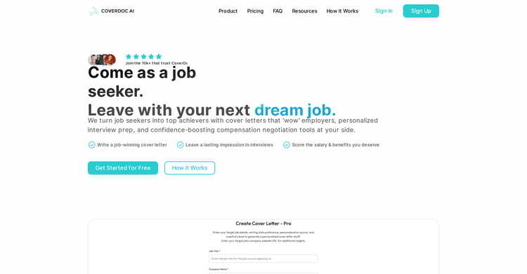 CoverDoc.ai featured image