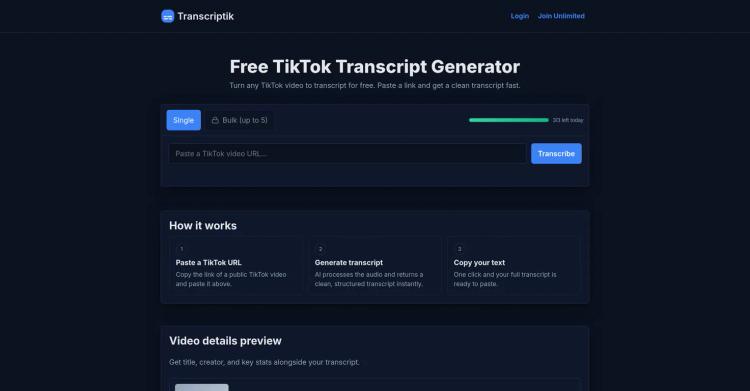 Transcriptik featured image