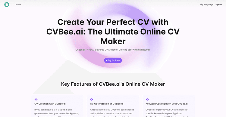CVBee.ai featured image