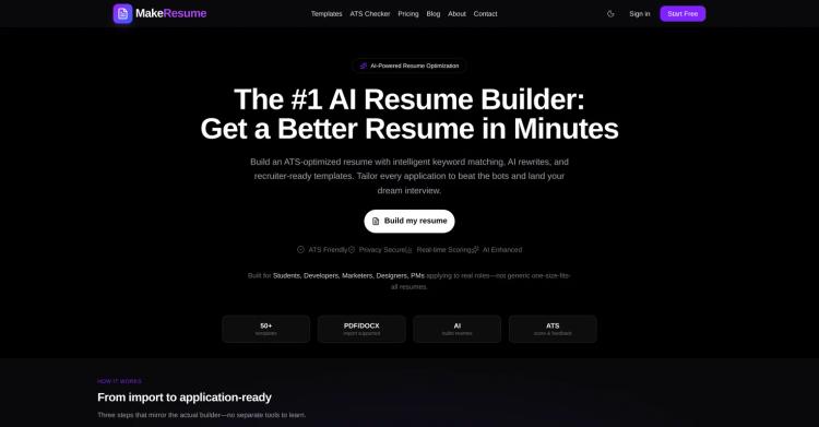 MakeResume featured image
