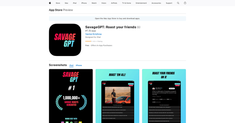 SavageGPT featured image