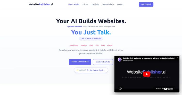WebsitePublisher AI featured image