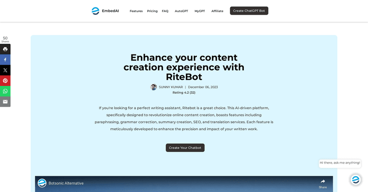 RiteBot featured image