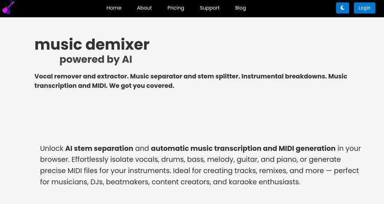 Free Music Demixer featured image