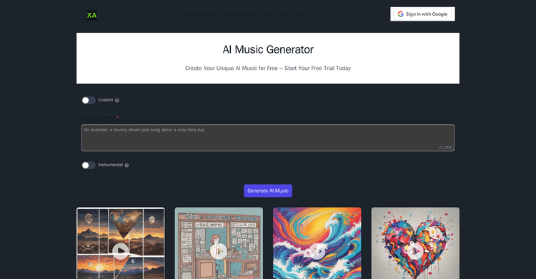 XA AI Music featured image