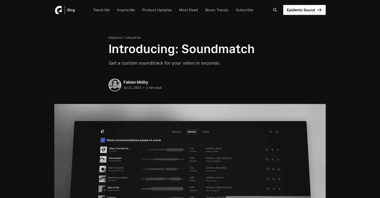 Epidemic Sound featured image