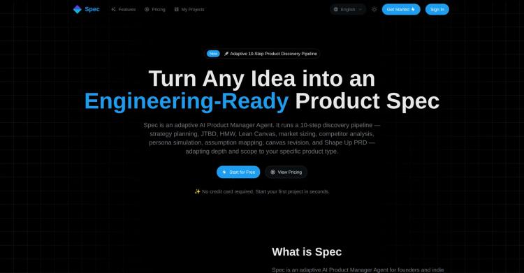 Spec featured image