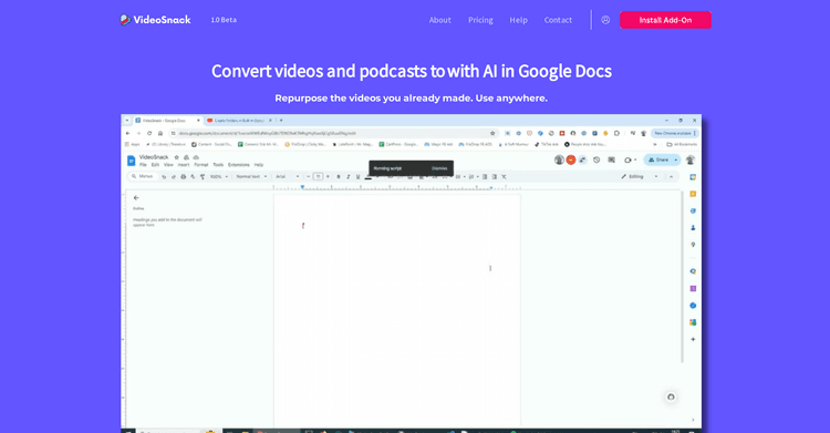 VideoSnack featured image