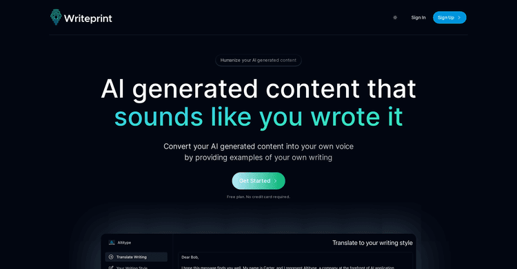 Writeprint.ai featured image