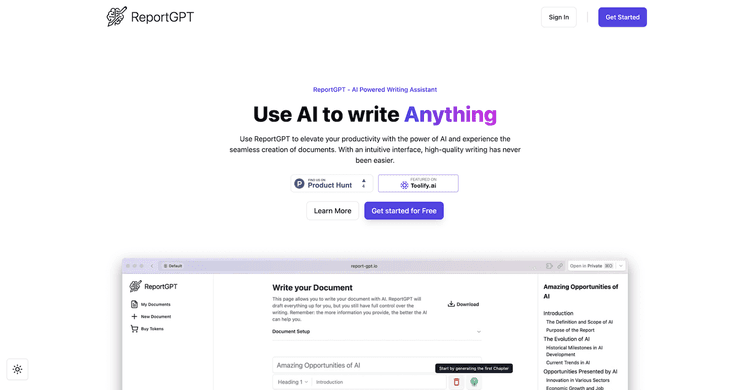 ReportGPT featured image