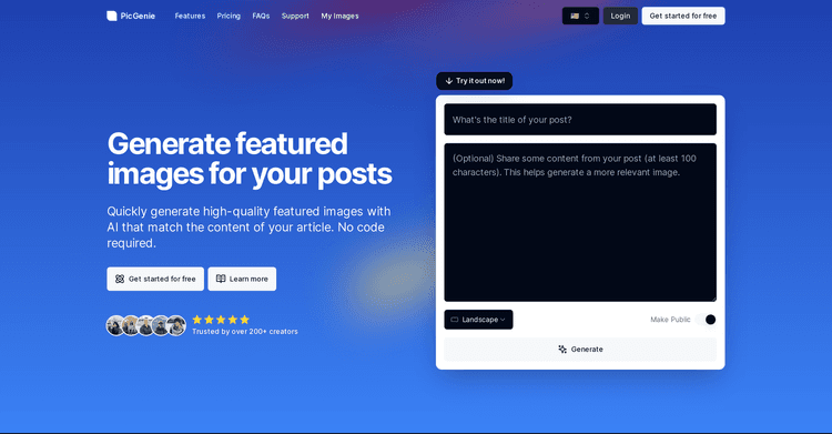 PicGenieAI featured image
