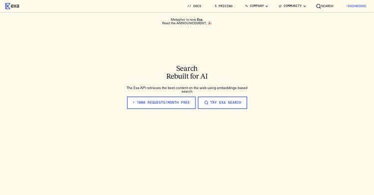 Exa featured image