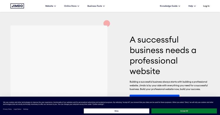 Jimdo featured image