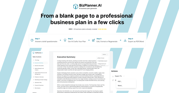 BizPlanner AI featured image