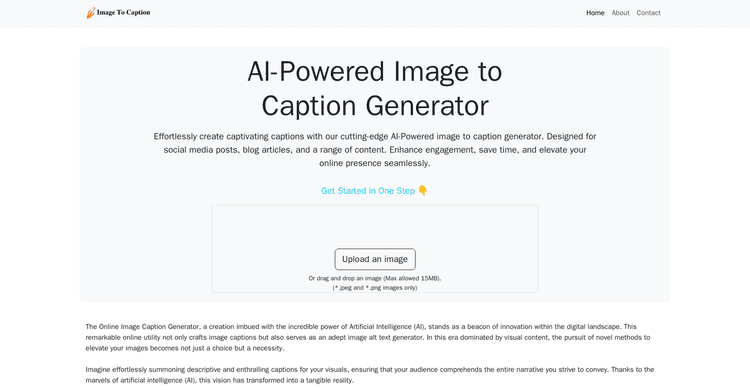 Image to caption featured image
