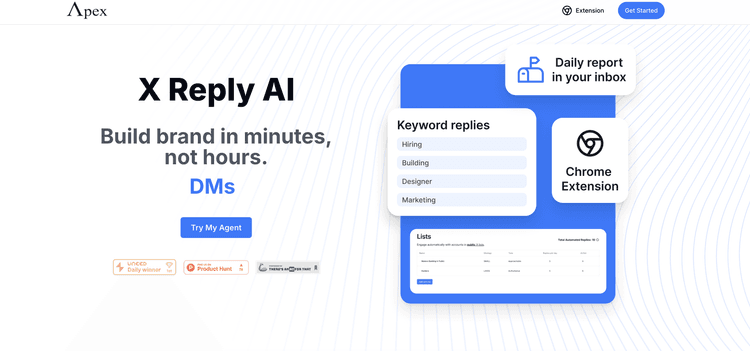 Apex - X Reply AI featured image