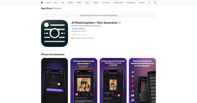 PhotoCaption AI featured image